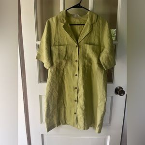 Everlane Linen Workwear dress, size M